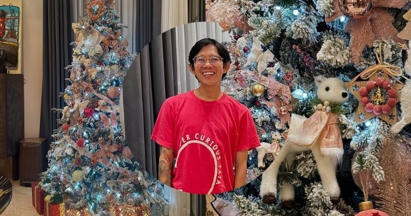 5 Foto Pohon Natal di Rumah Alexander Thian, Banyak Ornamen dan Indah